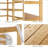 6-Tier Bamboo Storage Shelf, Adjustable Multipurpose Bookcase And Organizer For Home, Office, Bathroom, Kitchen, And Living Room