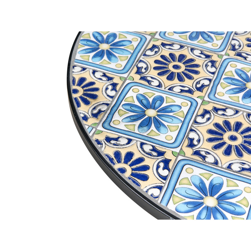 Round Metal Outdoor Bistro Table , 60cm cm W 60cm cm D