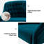Chaise de travail en velours Doreen-1216894277