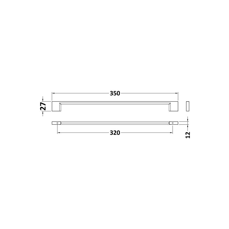 32cm Centre Bar Handle
