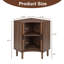 Armoire de coin cannelée