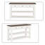 Console 48,83 po avec tiroirs et tablettes Vintage Rustic-2140974994