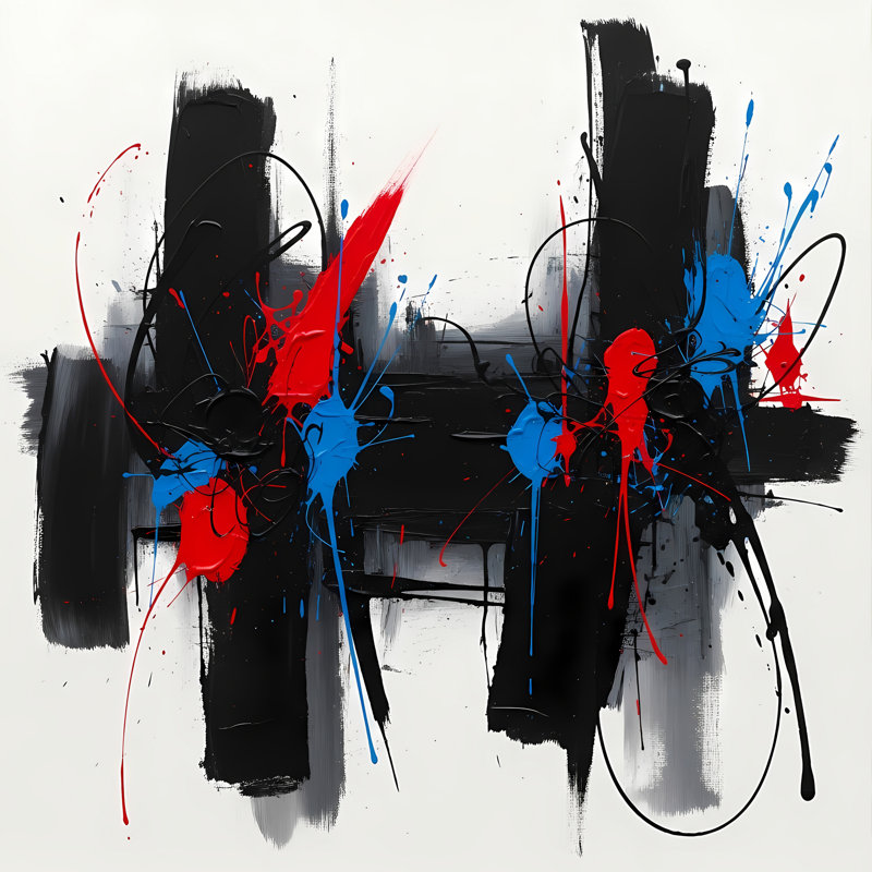 Crossfire Rhythm, 24" H x 24" W