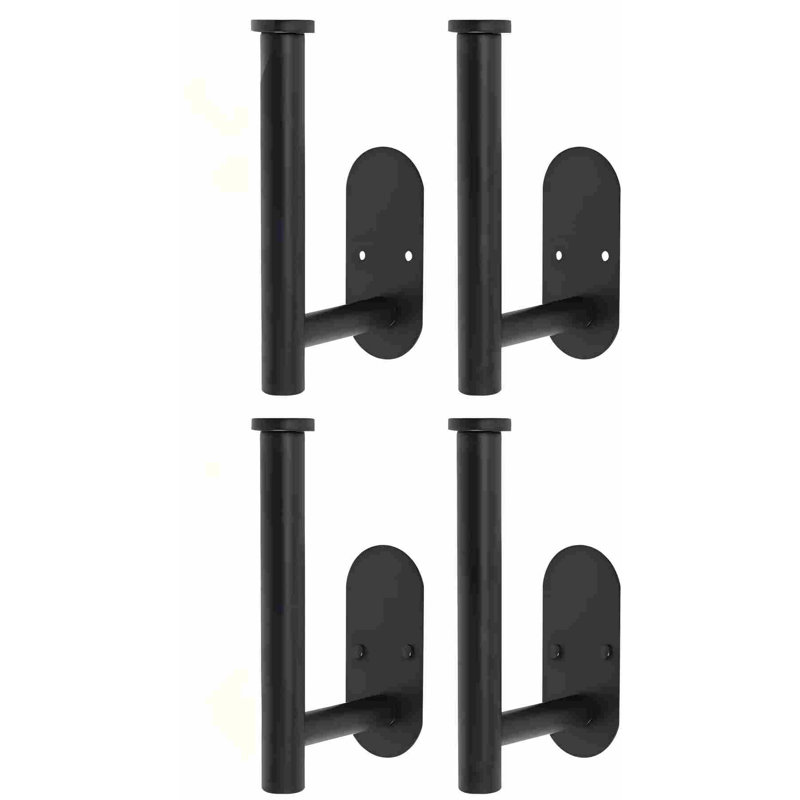 4Pcs Curtain Holdbacks,304 Stainless Steels, Black, Black