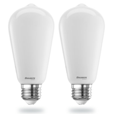 9 Watt LED ST18 Light Bulbs, Warm Dimming 3000K (Soft White)