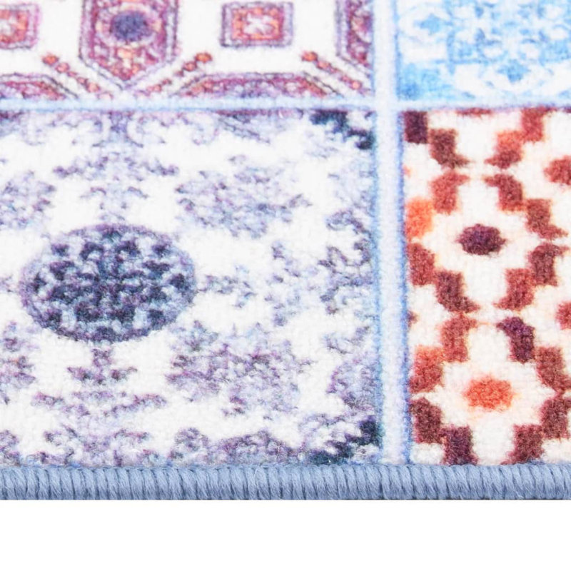 Gingham Area Rug, Runner 80 x 350cm