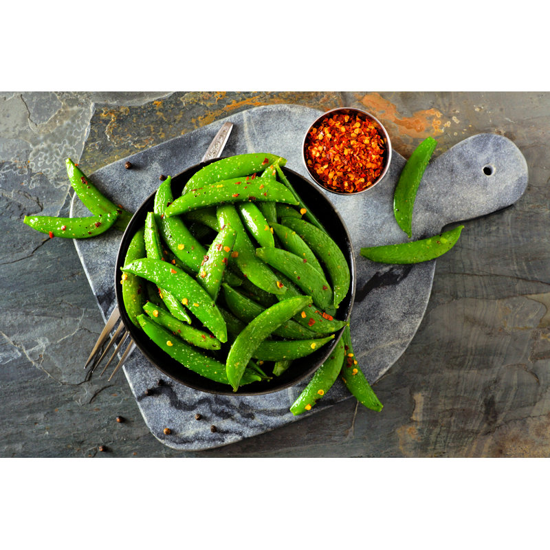 Roasted Snap Peas by Jenifoto - Wrapped Canvas Print, 20cm H x 30cm W x 3.8cm D