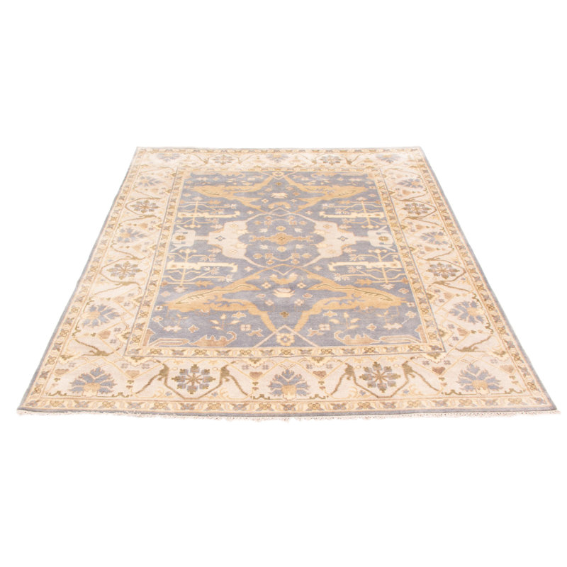 Tapis unique en laine noué à la main 8 pi 1 po x 9 pi 10 po nouvel âge Teangela