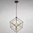 Janaijah 1L Integrated LED Geometric Matte Black And Gold Contemporary Pendant Light