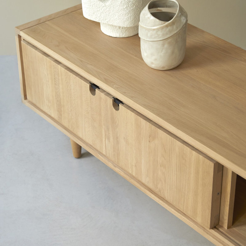 Eva 78.74'' Solid Wood Sideboard