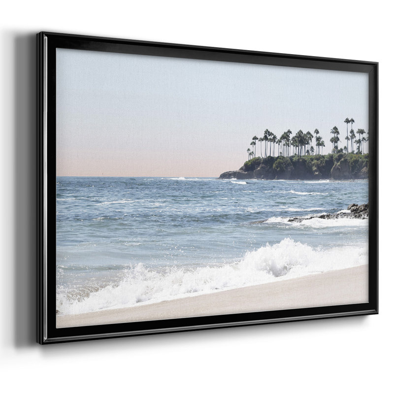 «Distant Palms», reproduction sur toile, H 14 po x l 20 po x P 1,5 po, Noir