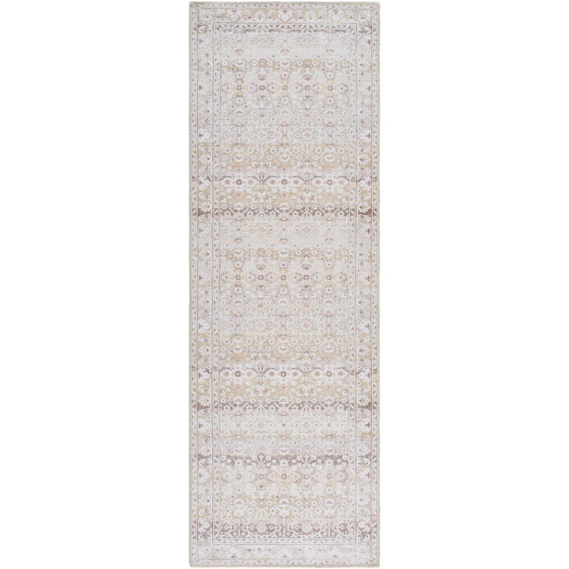 Tapis lavable à la machine Gess, Tapis de couloir 2 pi 7 po x 7 pi 10 po