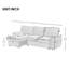 Canapé-lit modulaire réversible en L 96 po-1827467241