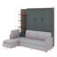 Grand lit escamotable avec canapé et tablettes-776597368