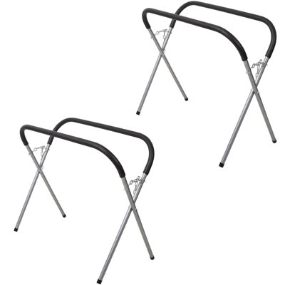 Portable Work Stand,750 LBS Adjustable, Padded Folding Work Stand ,Automotive Fender Stand for Garages, Repair Shops, and DIY,Heavy-Duty Bumper Stand