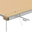 Dakota Fields 240cm W x 300cm D Fabric Beige Cover Retractable Trailer Awning