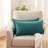 Long Dark Blue Green Chenille Pillow Covers, Home Decor Cushion Cases For Bedroom, Living Room, Sofa And Bed-124820481