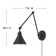 Arti 7.75-in Swing Arm Extendable Single Light Plug-In Sconce with On/Off Switch