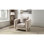 Chaise rembourrée Leena de style contemporain fabriquée en bois