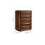 Commode d'appoint moderne simple en noyer noir