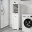 Armoire de trieur de linge inclinable à un compartiment et un tiroir -