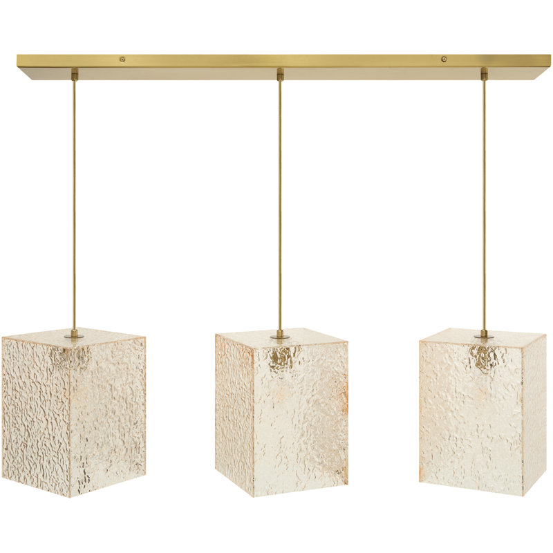 Lustre Schwartz, 11'' H X 39'' W X 11'' D, Amber