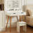 Makeup Vanity Desk With Removable Mirror And Lights, 3 Color Modes & Adjustable Brightness