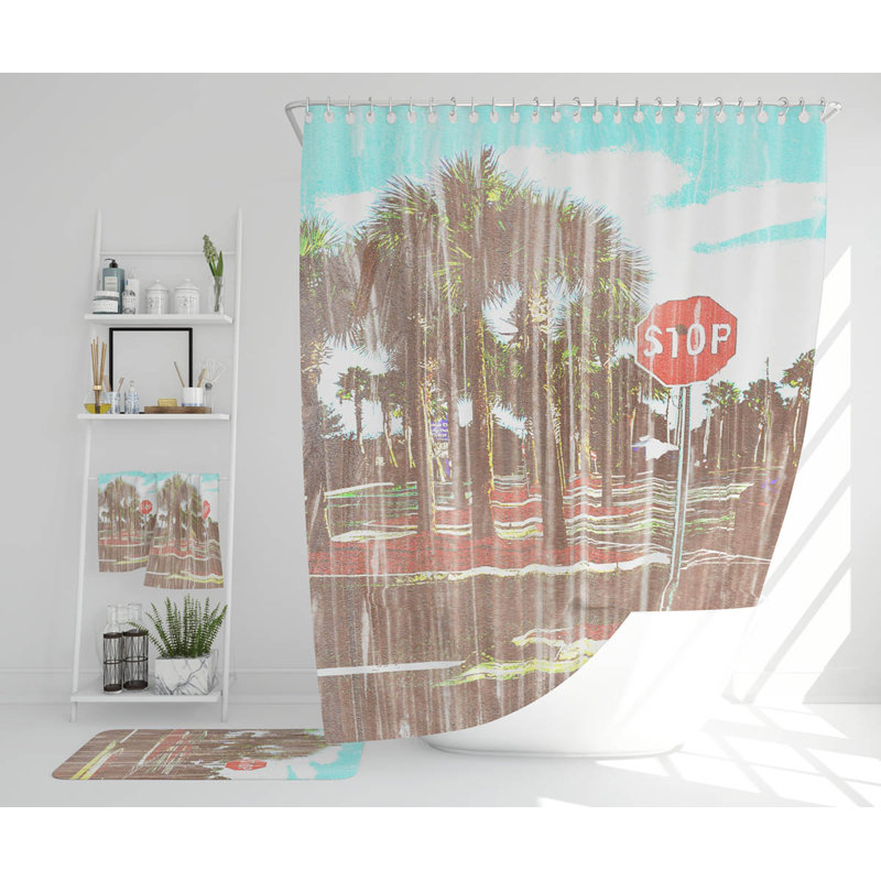Natoria Polyester Shower Curtain Set