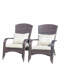 Chaise de patio avec coussins (coussin beige)