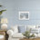 «Ocean's Kiss Shoreline», reproduction sous verre encadrée, design par Seven Trees Design