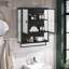 Buffet minimaliste moderne en verre cannelé pour un rangement efficace et une décoration élégante-1425174402