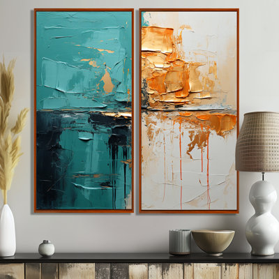 Towerside - Turquoise, art mural