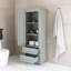 Tall Storage Cabinet With Two Drawers-115607498
