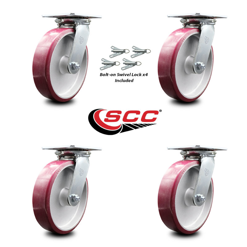 Polyurethane and Aluminum Caster