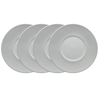 Noritake Colorscapes Swirl Saucers, 6-1/2"
