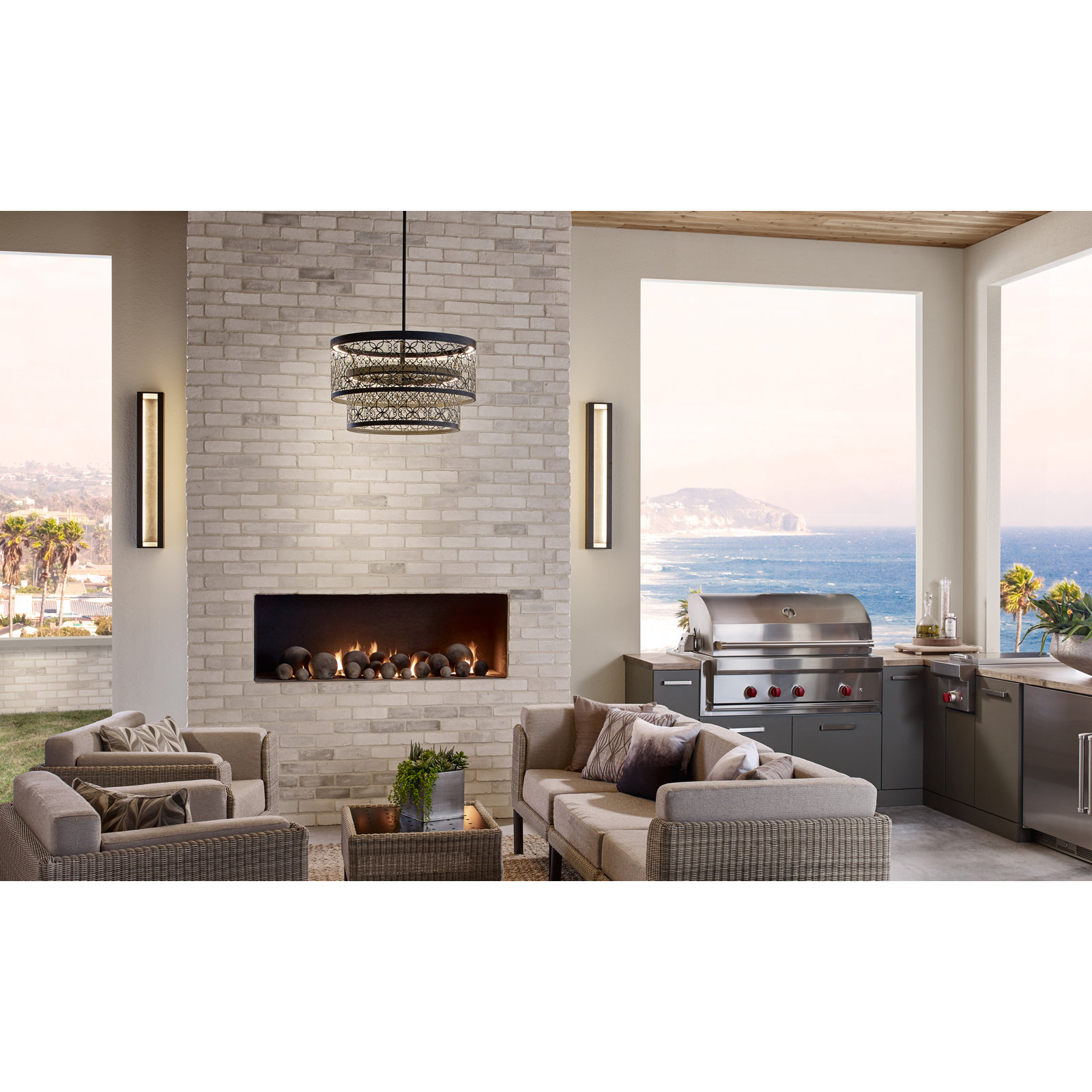 Sven Integrated LED Outdoor Sconce