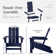 Ratcliff All-Weather HDPE Adirondack Chair Set of 2