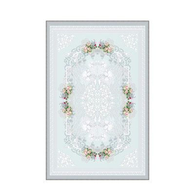 Stylish Woven Carpet, 5.2 x 7.5 Feet | 100% Polyester, 0.3 in Pile Height, Antibacterial, Non-Slip PVC Dot Underside | Machine Washable, 3D Digital Print | Perfect for Living Room, Bedroom & Home Décor