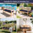 Outdoor Bench Cushion Waterproof Fade Resistant Patio Furniture Cushions With Handle For Sofa And Chair