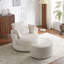 Fauteuil d'appoint pivotant en velours 41 po-248865822