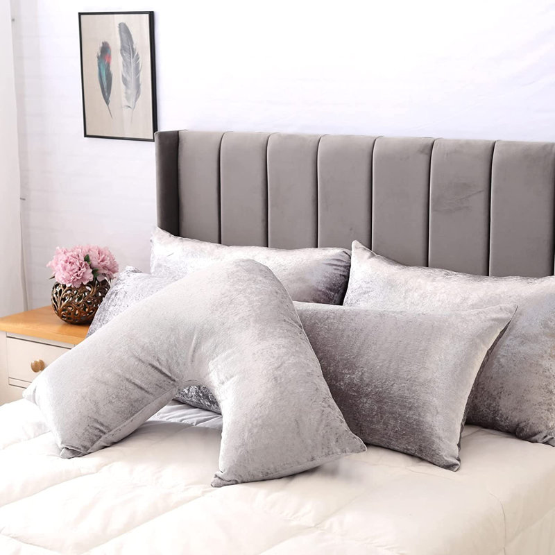 Polyester Medium Support Pillow, Grey
