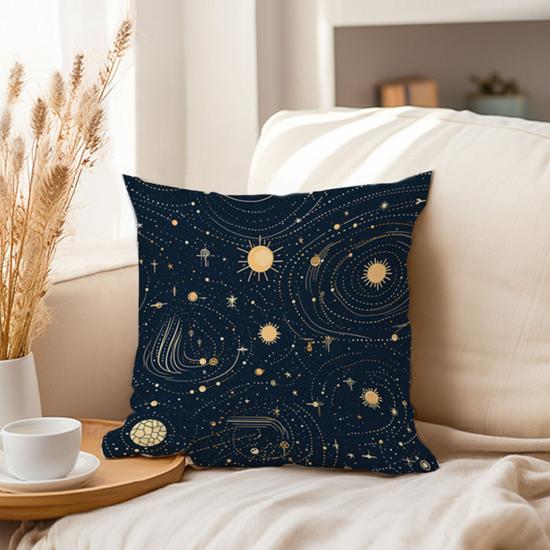 Astronomy and Space Stars Pattern VI Modern, 18"H x 18"W