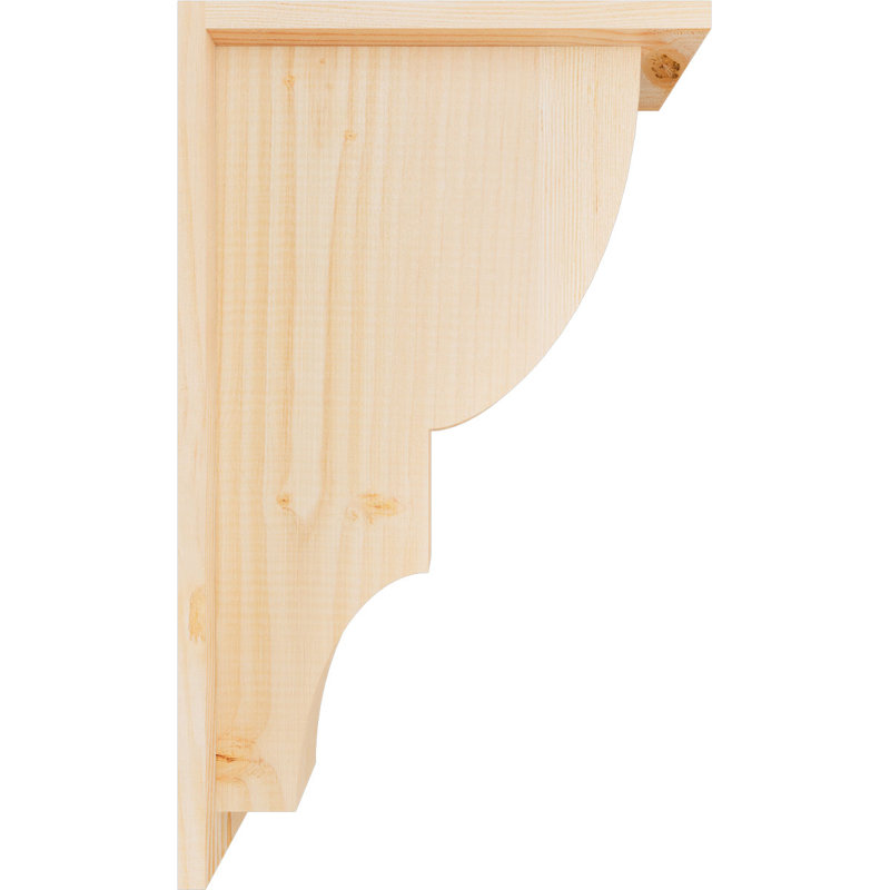 Corbeau Ridgewood avec contre-plaque, H 20 po x l 5,5 po x P 12 po, Sapin de Douglas, Lisse