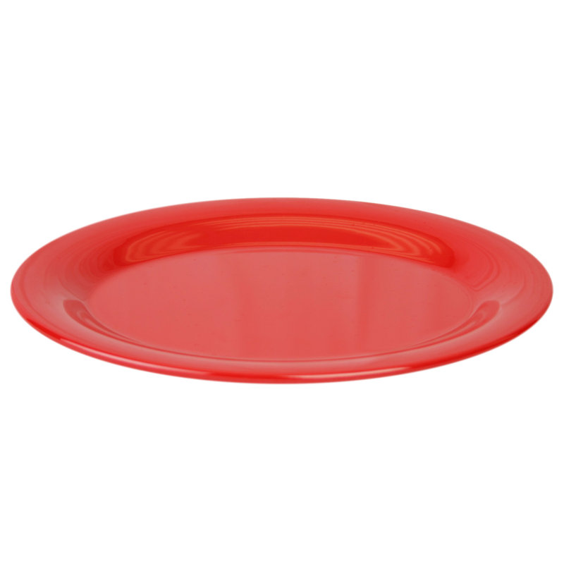 Plateau en mélamine ovale Leraine, H 0,91 po x l 12 po x P 8,98 po, Rouge