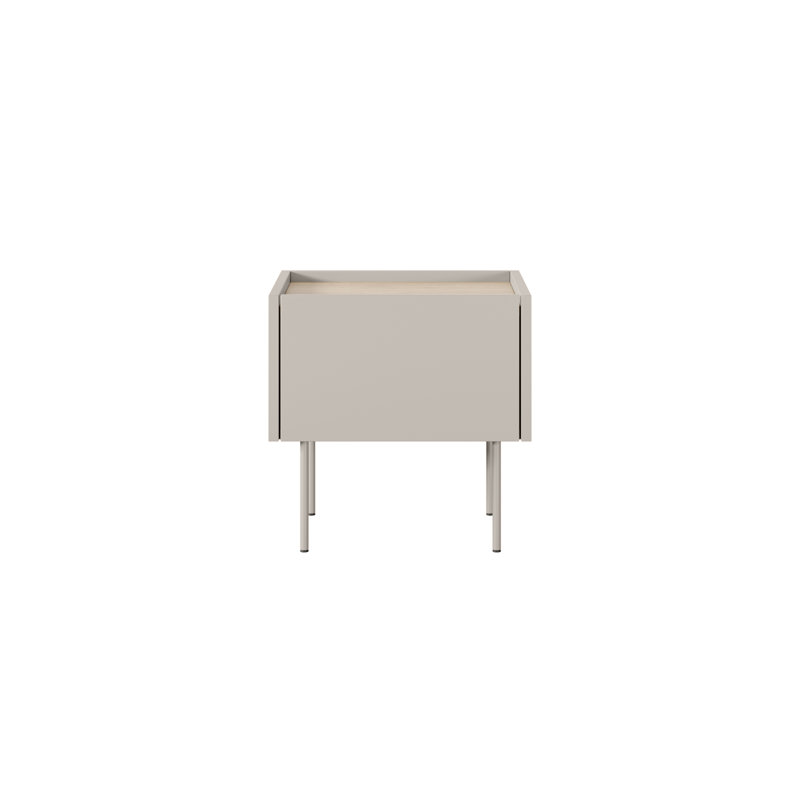 Cartegena 45cm W Laminate Bedside Table, Beige