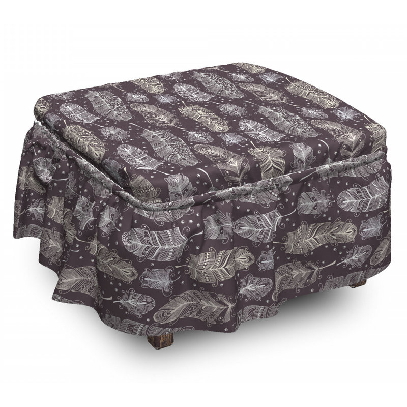 Box Cushion Ottoman Slipcover