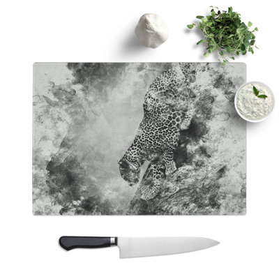Leopard Vol.5 Watercolour Chopping Board