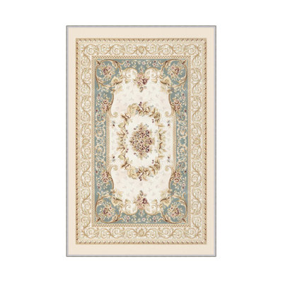 Premium Hall Carpet, 2.6 x 4.9 Feet, 100% Polyester, 650 gr/m² | Antibacterial, Non-Slip PVC Dot Underside, 0.3 in Pile Height | Machine Washable, 3D Digital Print, Durable & Stylish for Home Décor