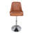  Modern Swivel Adjustable Counter Stool, Faux Leather Upholstered Counter Height Stool with Hydraulic Lift and Metal Pedestal Base for Kitchen Island, Breakfast Bar, Dining Area-1683327612-1704670954