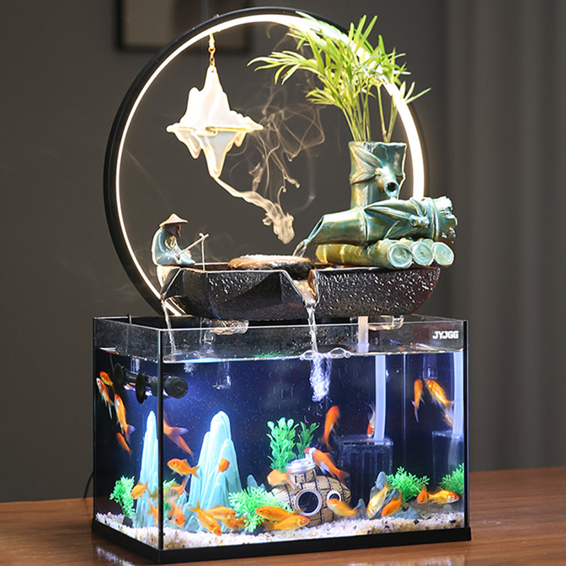 Aquarium en verre, H 22,83 po x l 15,75 po x P 8,27 po